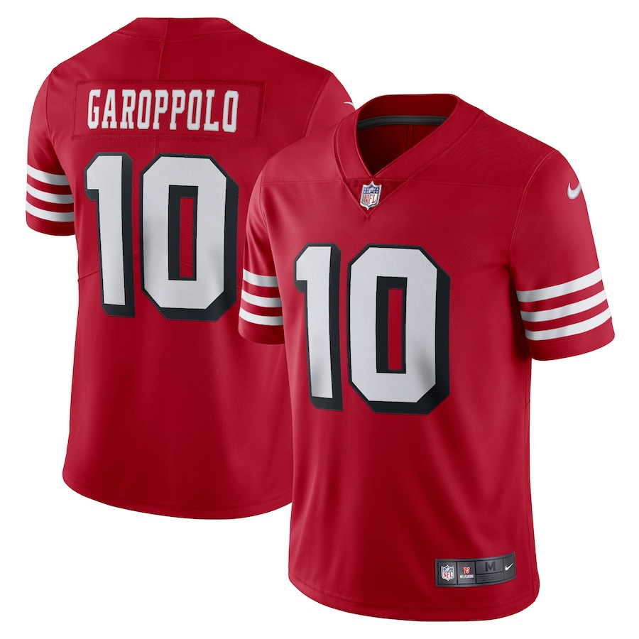 Men's - Nike Jimmy Garoppolo Scarlet San Francisco 49ers Alternate Vapor Limited Jersey Men's - Nike Jimmy Garoppolo Scarlet San Francisco 49ers Alternate Vapor Limited Jersey