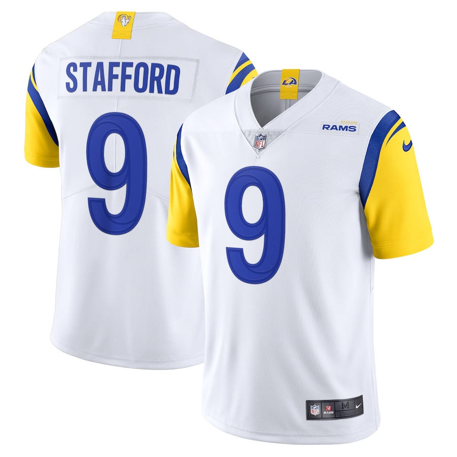 Men's - Nike Matthew Stafford White Los Angeles Rams Alternate Vapor Limited Jersey Men's - Nike Matthew Stafford White Los Angeles Rams Alternate Vapor Limited Jersey