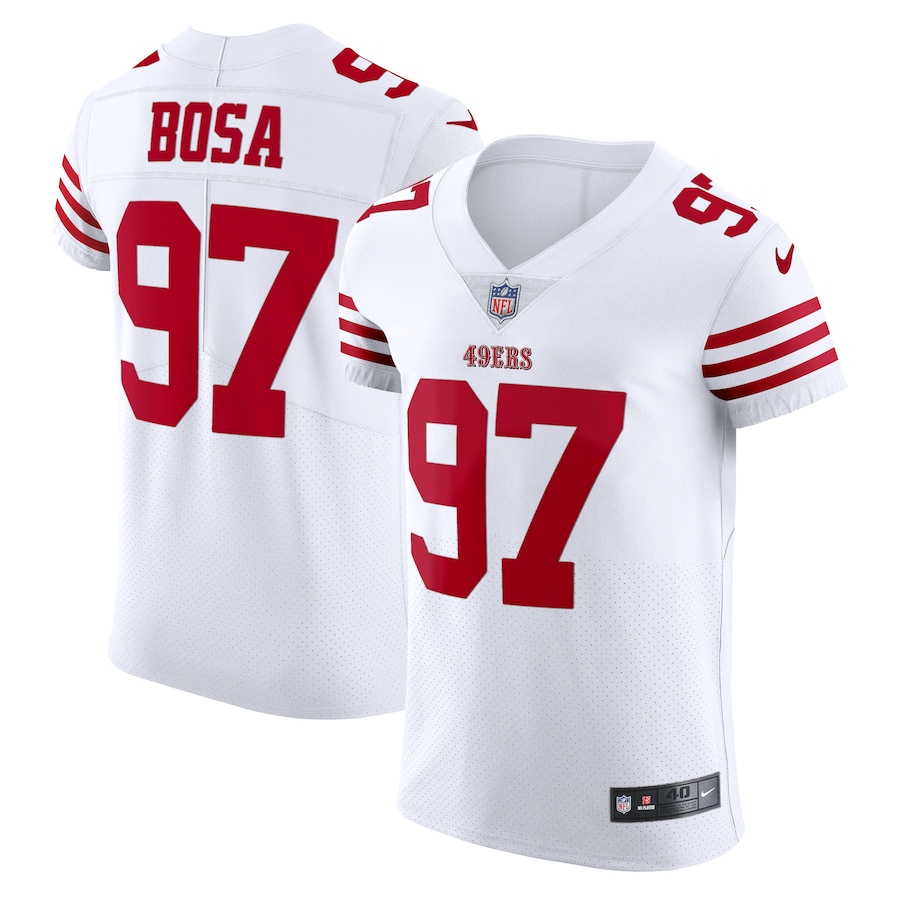 Men's - Nike Nick Bosa White San Francisco 49ers Vapor Elite Jersey