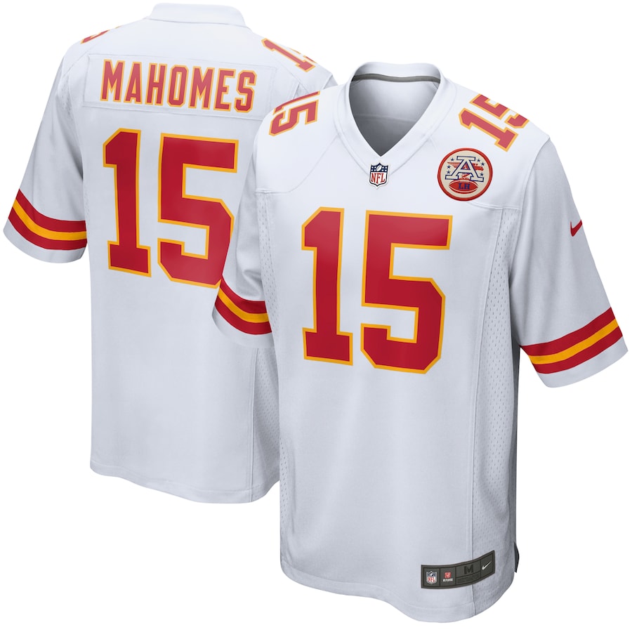 Men's - Nike Patrick Mahomes White Kansas City Chiefs Game Jersey Men's - Nike Patrick Mahomes White Kansas City Chiefs Game Jersey