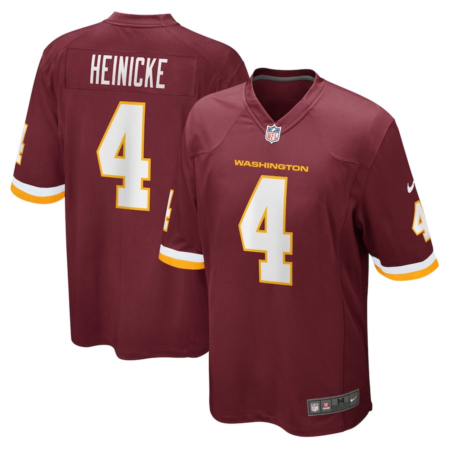 Men's - Nike Taylor Heinicke Burgundy Washington Football Team Jersey Men's - Nike Taylor Heinicke Burgundy Washington Football Team Jersey