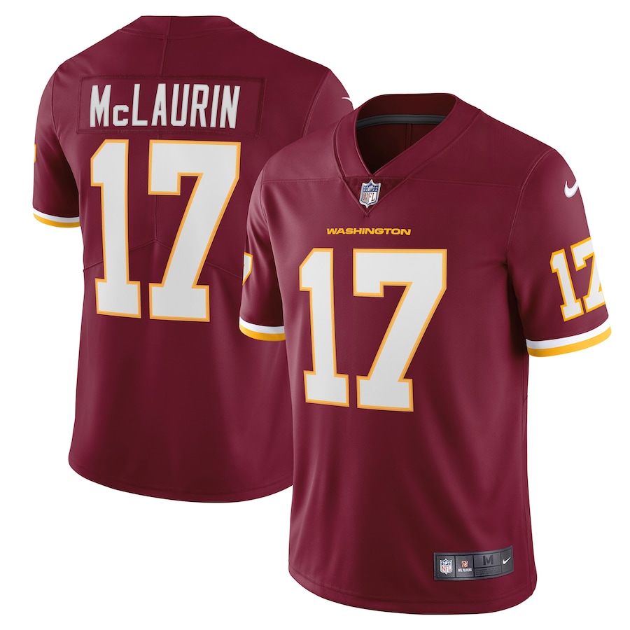 Men's - Nike Terry McLaurin Burgundy Washington Football Team Vapor Limited Jersey