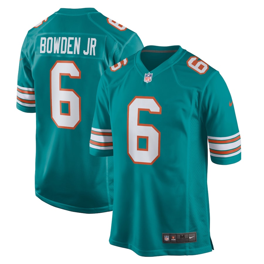 Youth - Miami Dolphins Nike Game Alternate Aqua - Lynn Bowden Jr. Jersey