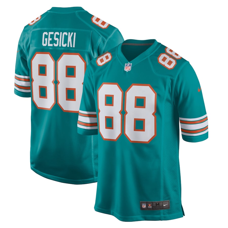 Youth - Miami Dolphins Nike Game Alternate Aqua - Mike Gesicki Jersey