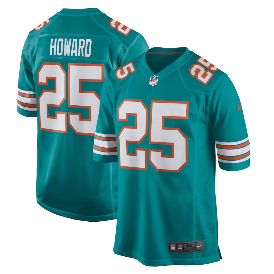 Youth - Miami Dolphins Nike Game Alternate Aqua - Xavien Howard Jersey