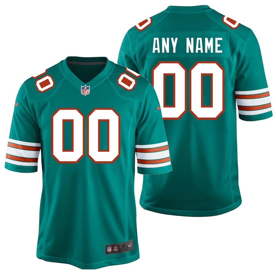 Youth - Miami Dolphins Nike Game Alternate Custom Jersey