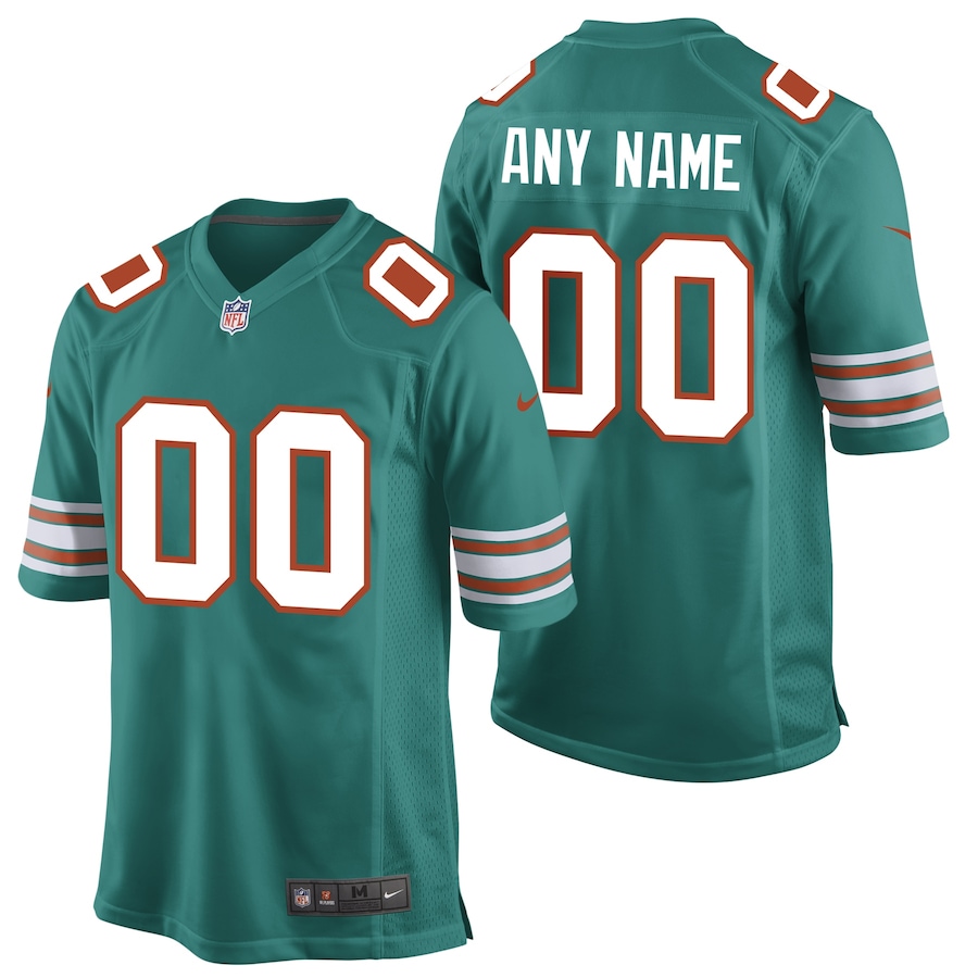 Men's - Miami Dolphins Nike Game Alternate Mardi Gras - Custom Jersey