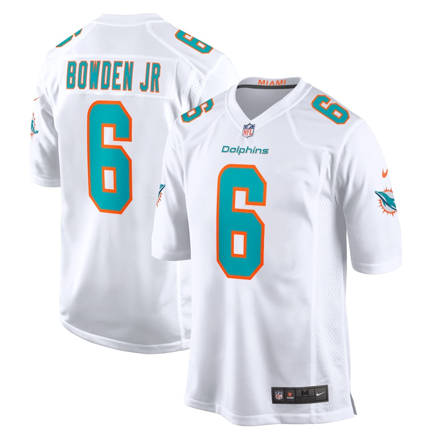 Youth - Miami Dolphins Nike Game Road White - Lynn Bowden Jr. Jersey