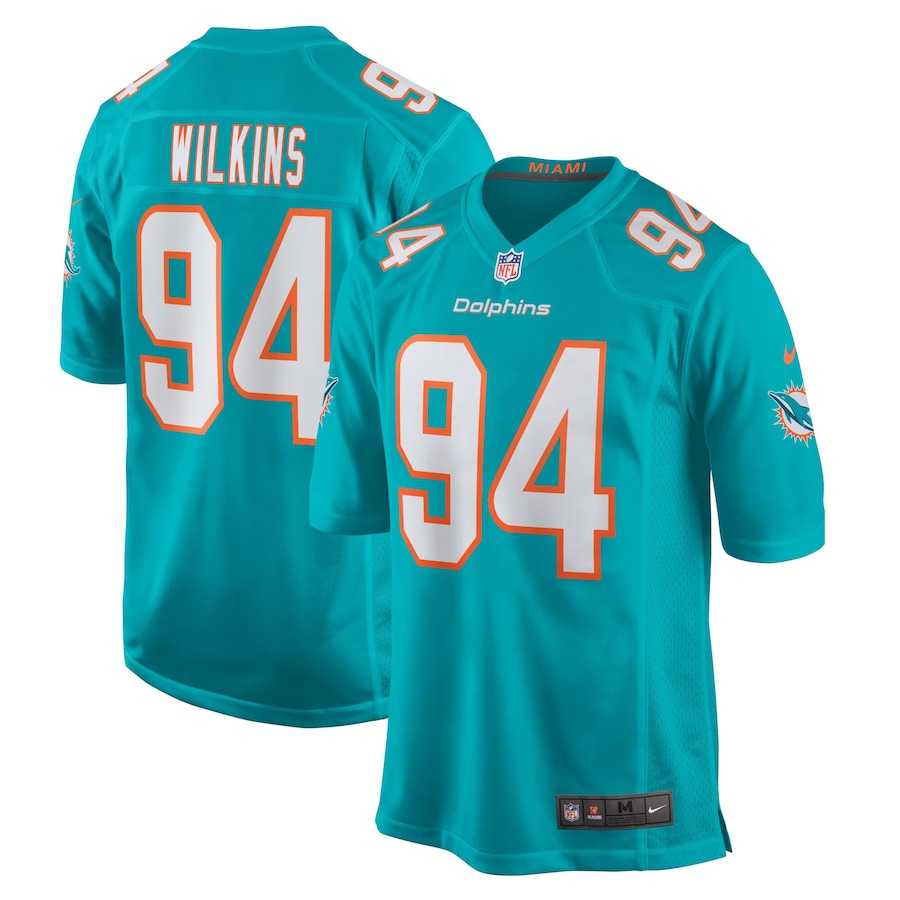 Youth - Miami Dolphins Nike Home Game Aqua - Christian Wilkins Jersey