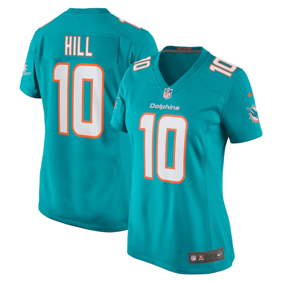 Women's - Miami Dolphins Nike Home Team Colour Aqua - Tyreek Hill Jersey