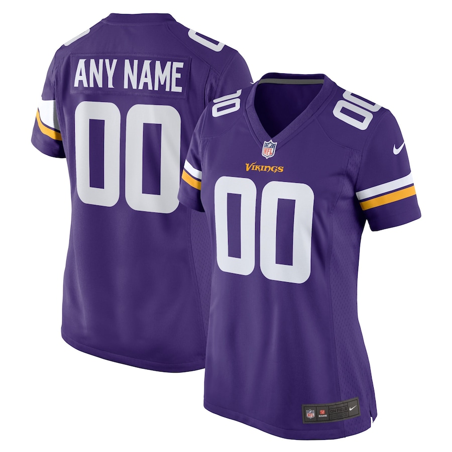 Women's - Minnesota Vikings Nike Game Team Colour Custom Jersey