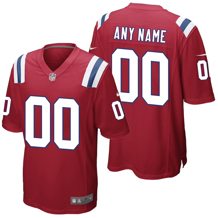 Youth - New England Patriots Nike Game Alternate Custom Jersey