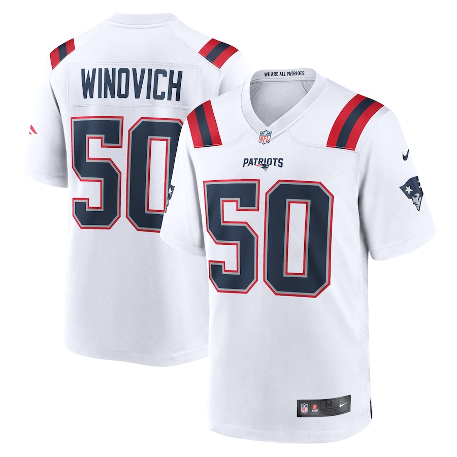 Youth - New England Patriots Nike Game Road White - Chase Winovich Jersey Youth - New England Patriots Nike Game Road White - Chase Winovich Jersey