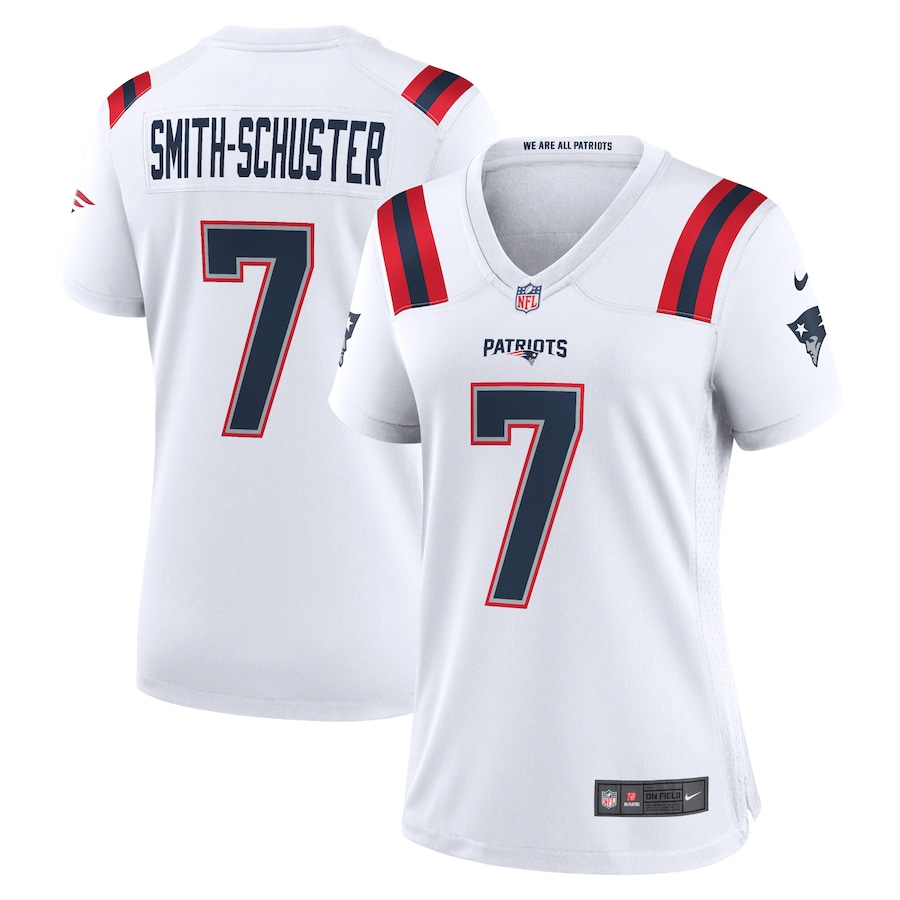 Women's - New England Patriots Nike Game Road White - JuJu Smith-Schuster Jersey