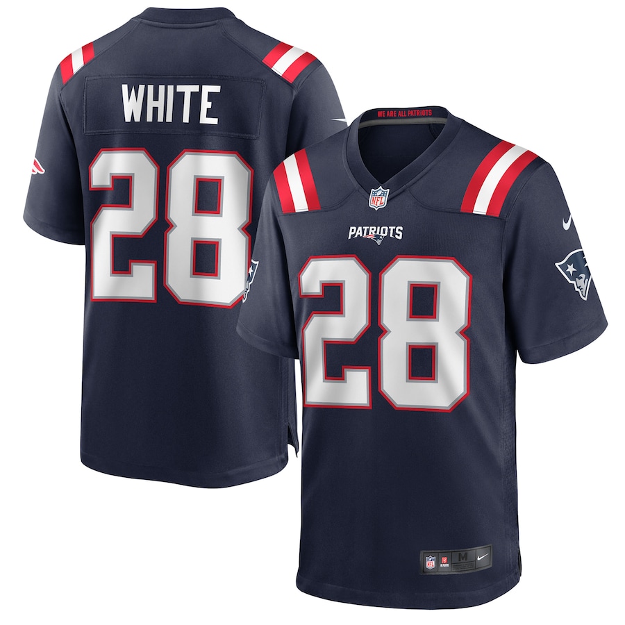 Youth - New England Patriots Nike Game Team Colour College Navy - James White Jersey Youth - New England Patriots Nike Game Team Colour College Navy - James White Jersey