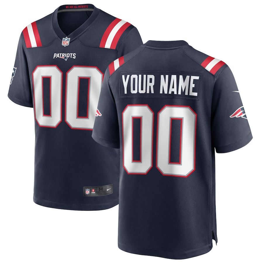 Youth - New England Patriots Nike Game Team Colour Custom Jersey