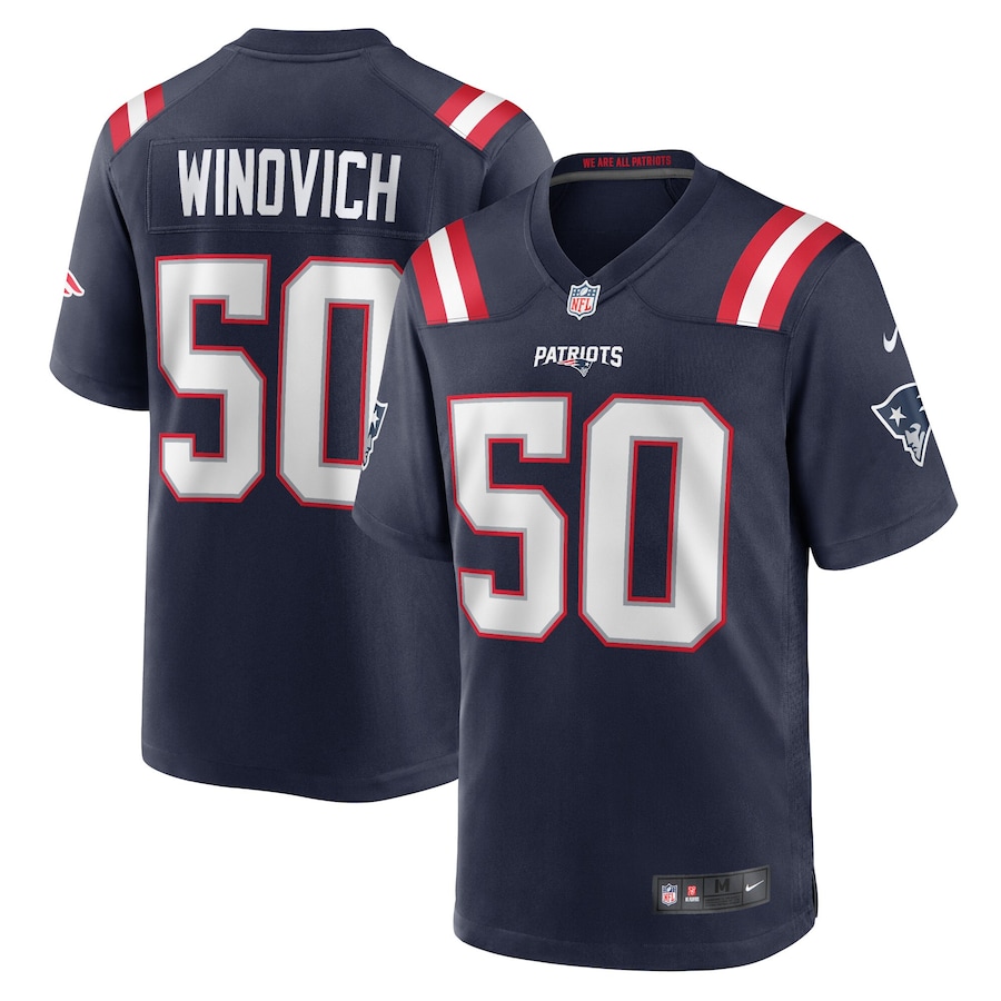 Youth - New England Patriots Nike Home Game Navy - Chase Winovich Jersey Youth - New England Patriots Nike Home Game Navy - Chase Winovich Jersey