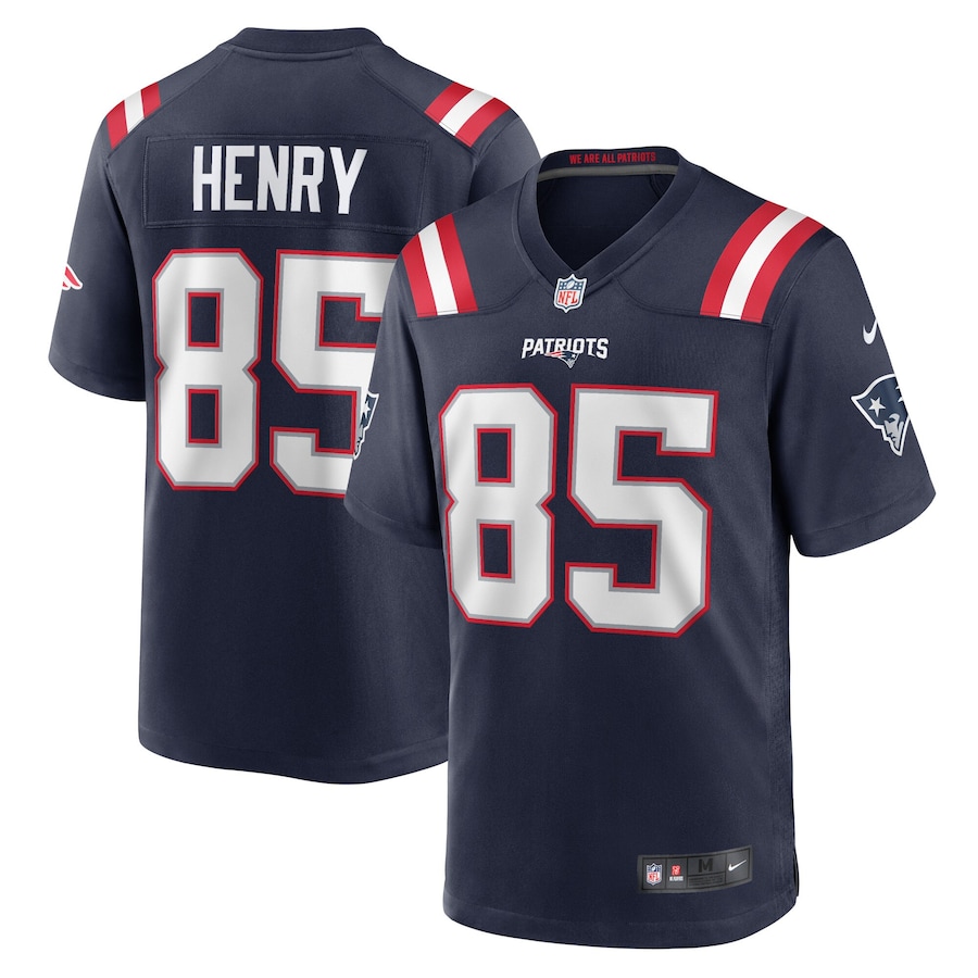 Youth - New England Patriots Nike Home Game Navy - Hunter Henry Jersey