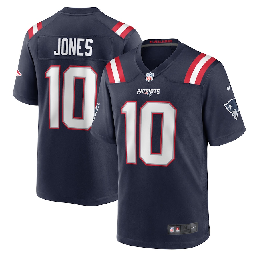 Youth - New England Patriots Nike Home Game Navy - Mac Jones Jersey