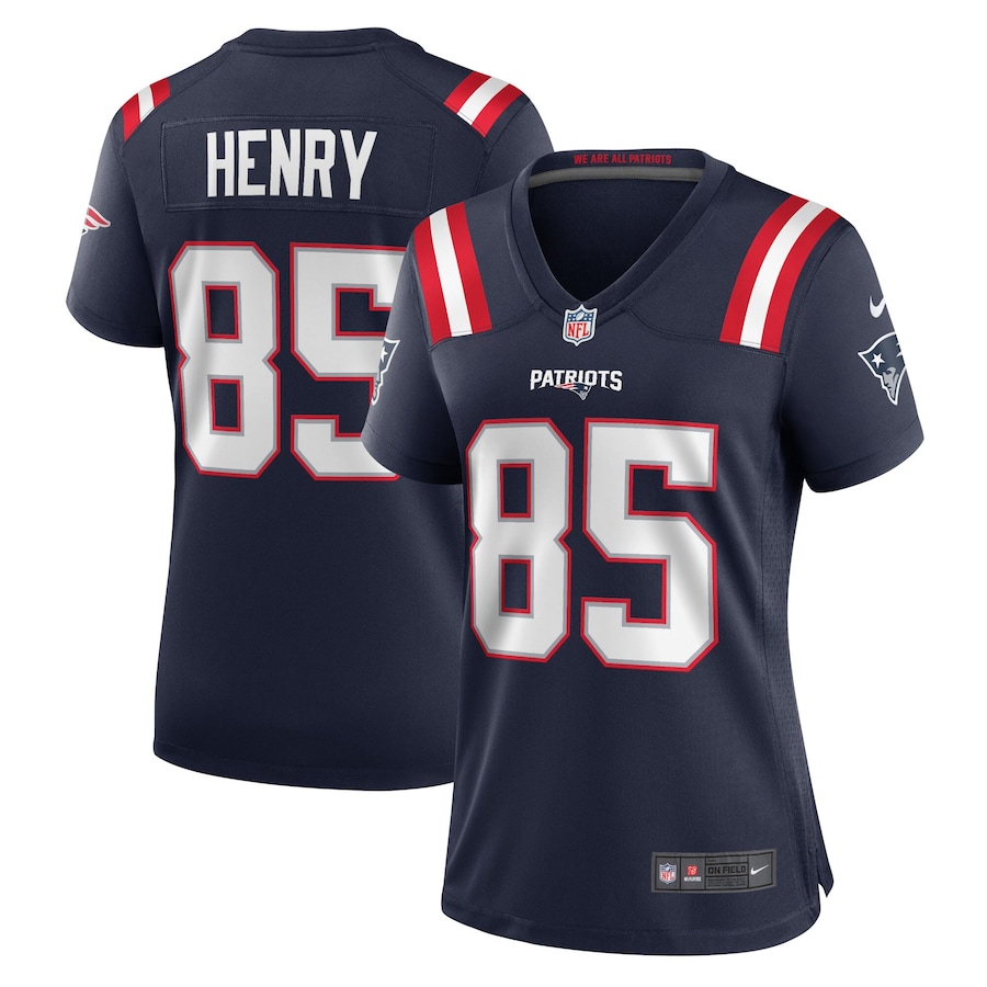 Women's - New England Patriots Nike Home Game Team Colour Navy - Hunter Henry Jersey