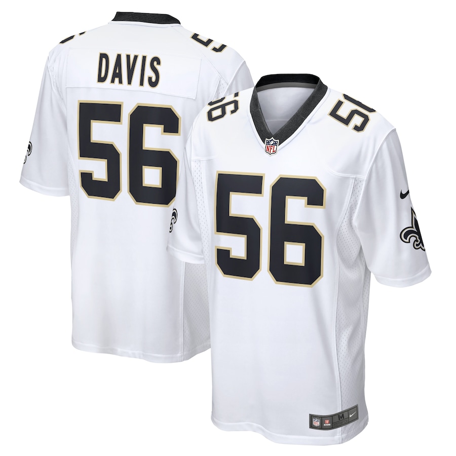 Youth - New Orleans Saints Nike Game Road White - Demario Davis Jersey Youth - New Orleans Saints Nike Game Road White - Demario Davis Jersey