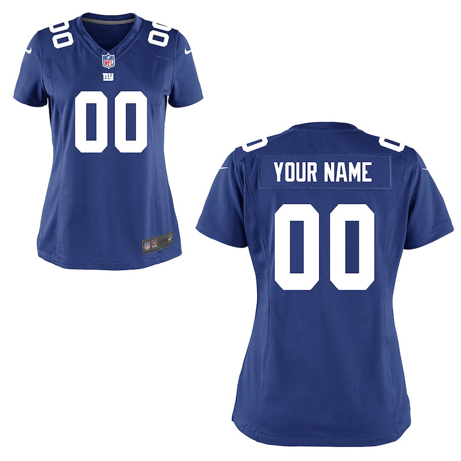 Women's - New York Giants Home Game Custom Jersey