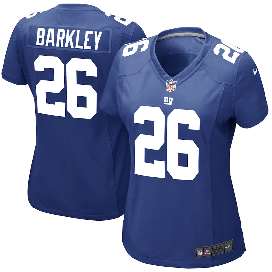 Women's - New York Giants Home Game Saquon Barkley Jersey Women's - New York Giants Home Game Saquon Barkley Jersey
