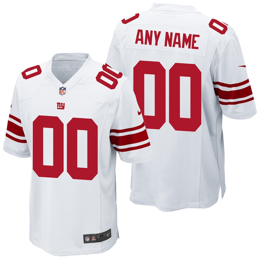 Men's - New York Giants Nike Game Road White - Custom Jersey Men's - New York Giants Nike Game Road White - Custom Jersey