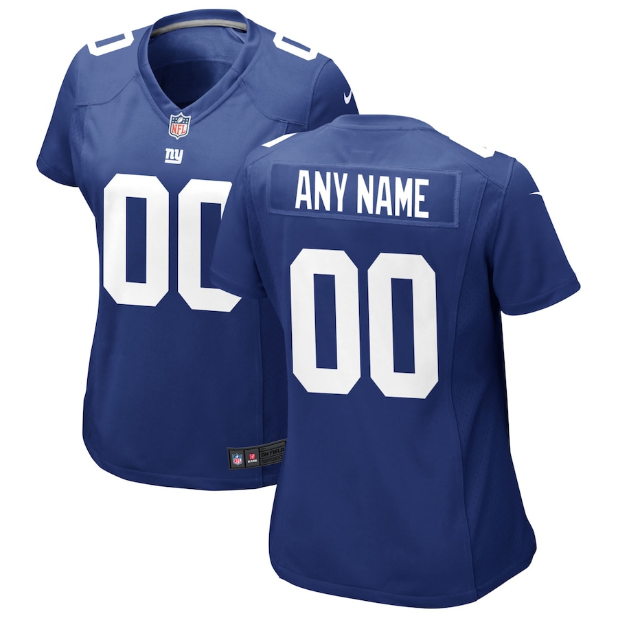 Women's - New York Giants Nike Game Team Colour Custom Jersey
