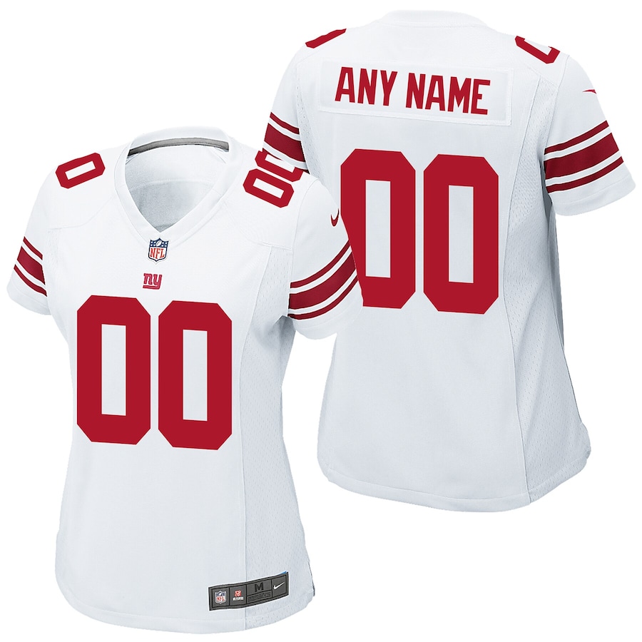 Women's - New York Giants Road Game Custom Jersey