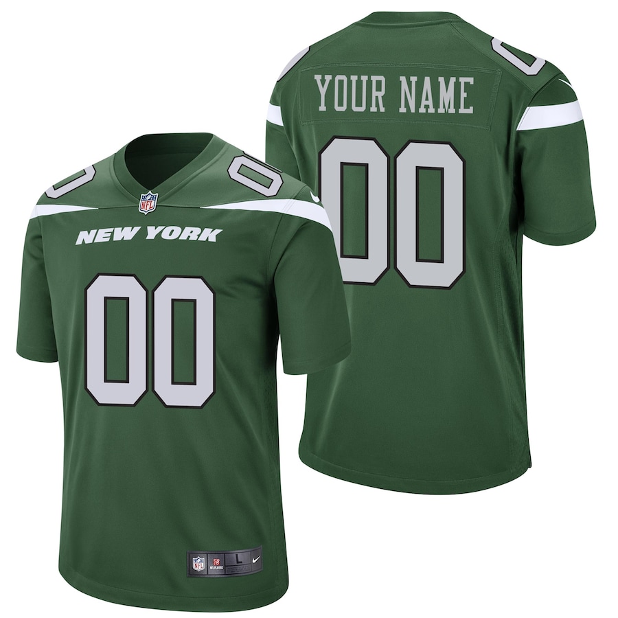 Men's - New York Jets Nike Game Sports Green - Custom Jersey Men's - New York Jets Nike Game Sports Green - Custom Jersey