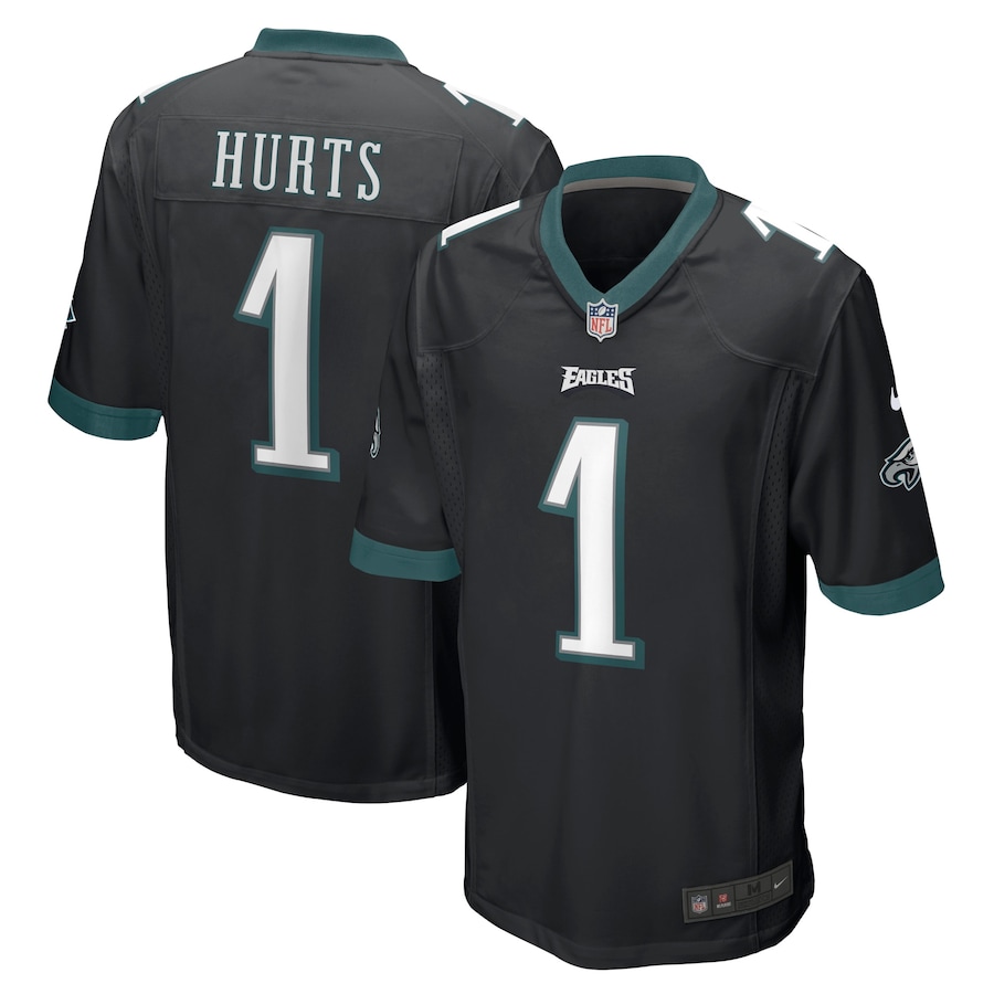 Men's - Philadelphia Eagles Nike Game Alternate Black - Jalen Hurts Jersey