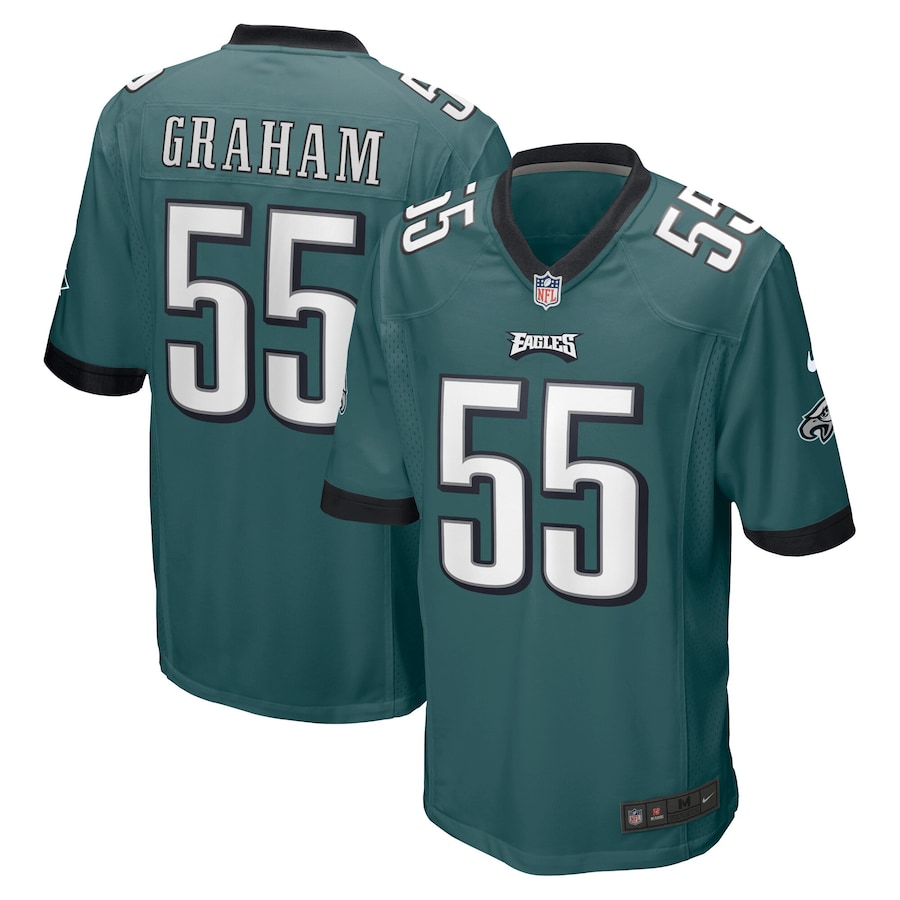Men's - Philadelphia Eagles Nike Home Game Midnight Green - Brandon Graham Jersey Men's - Philadelphia Eagles Nike Home Game Midnight Green - Brandon Graham Jersey