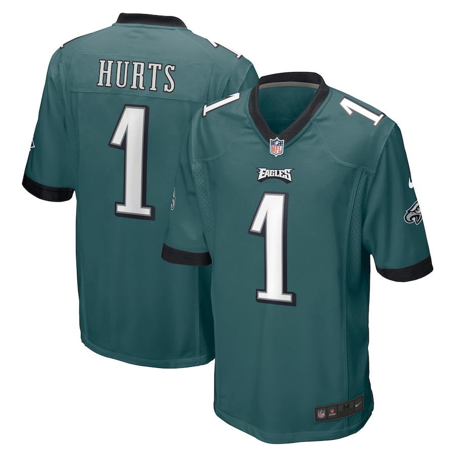 Men's - Philadelphia Eagles Nike Home Game Midnight Green - Jalen Hurts Jersey