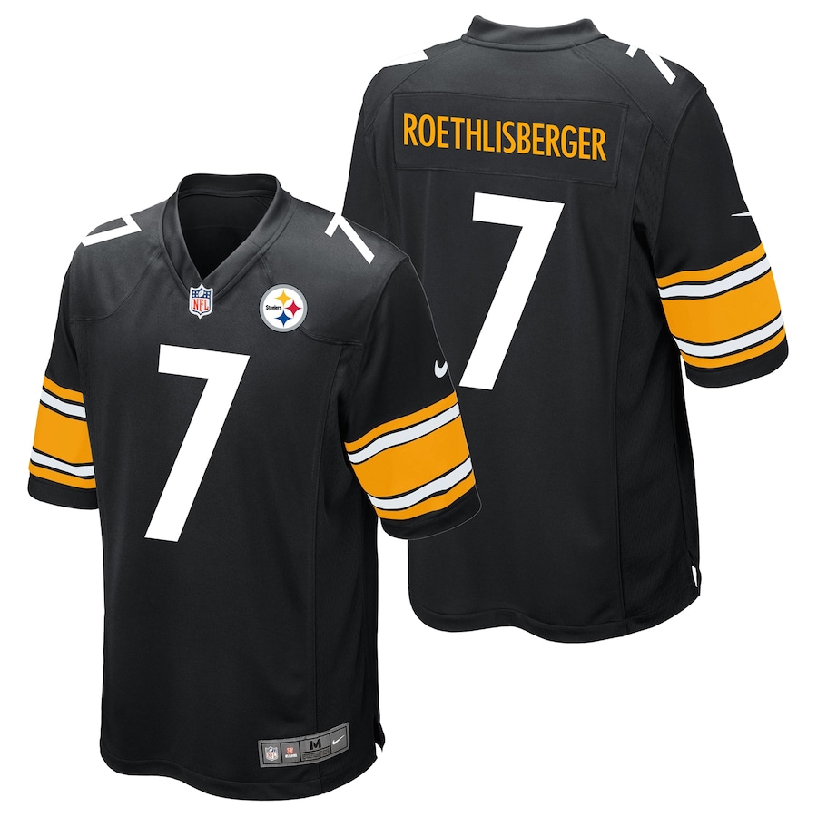 Youth - Pittsburgh Steelers Home Game Ben Roethlisberger Jersey Youth - Pittsburgh Steelers Home Game Ben Roethlisberger Jersey