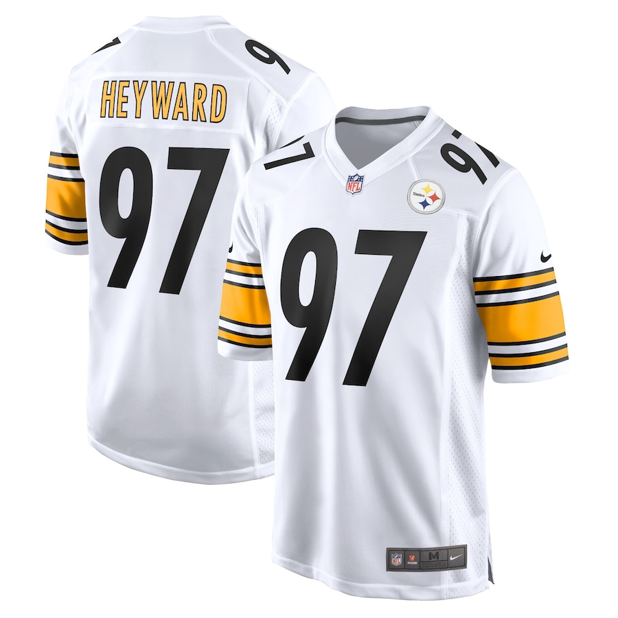 Men's - Pittsburgh Steelers Nike Game Road White - Cameron Heyward Jersey