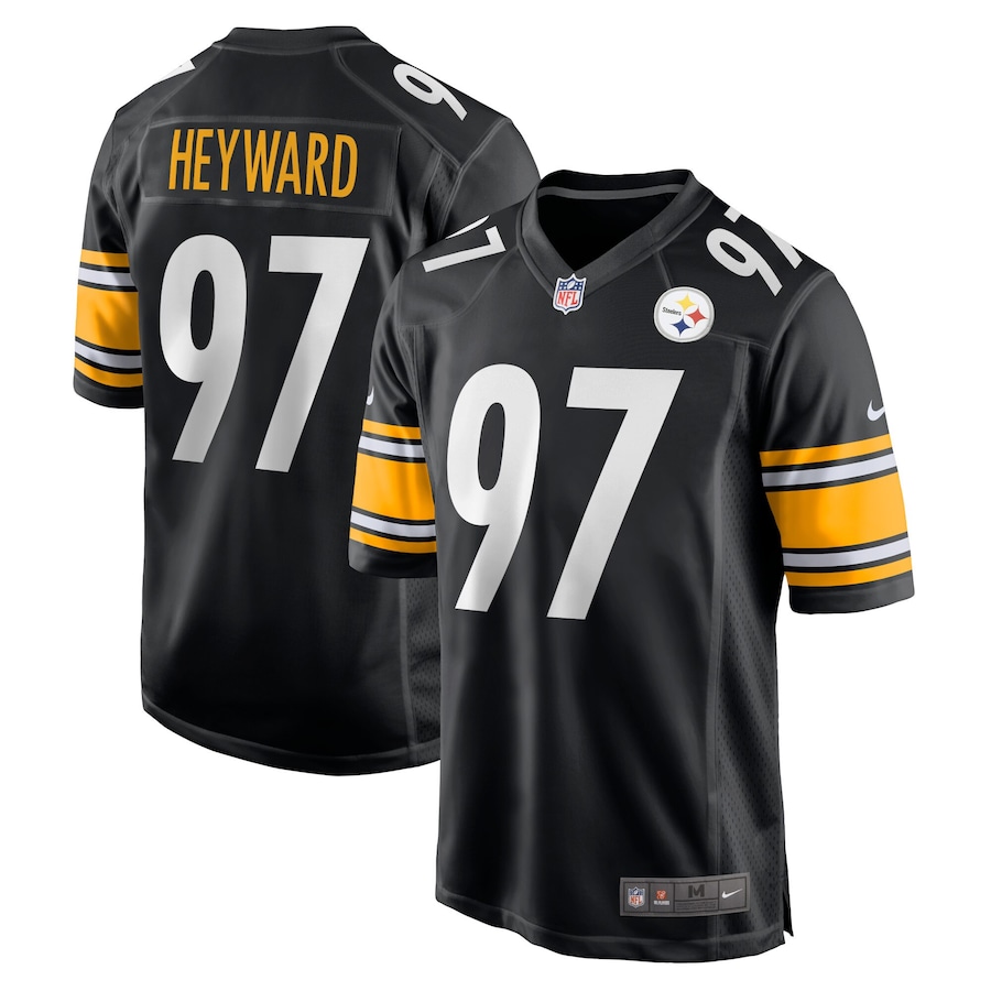 Youth - Pittsburgh Steelers Nike Home Game Black - Cameron Heyward Jersey
