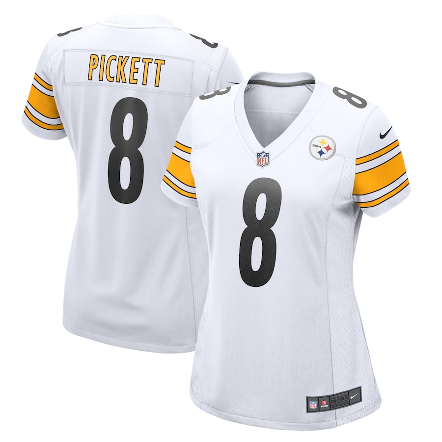 Women's - Pittsburgh Steelers Nike Road Game White - Kenny Pickett Jersey