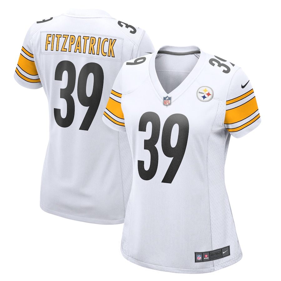 Women's - Pittsburgh Steelers Nike Road Game White - Minkah Fitzpatrick Jersey