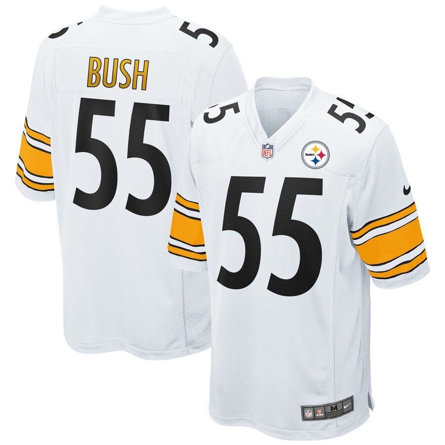 Men's - Pittsburgh Steelers Road Game Devin Bush Jersey Men's - Pittsburgh Steelers Road Game Devin Bush Jersey