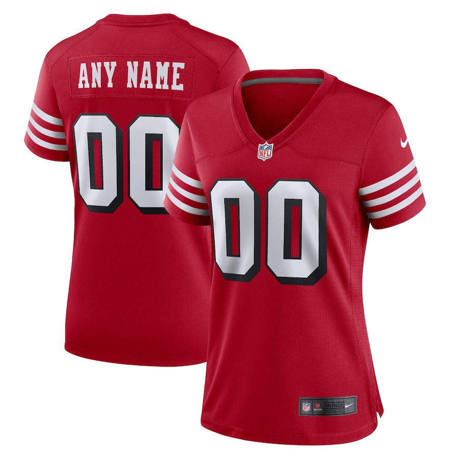 Women's - San Francisco 49ers Nike Alternate Custom Jersey