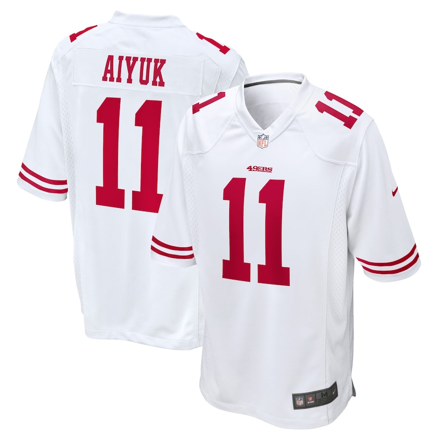 Youth - San Francisco 49ers Nike Game Road Brandon Aiyuk Jersey Youth - San Francisco 49ers Nike Game Road Brandon Aiyuk Jersey