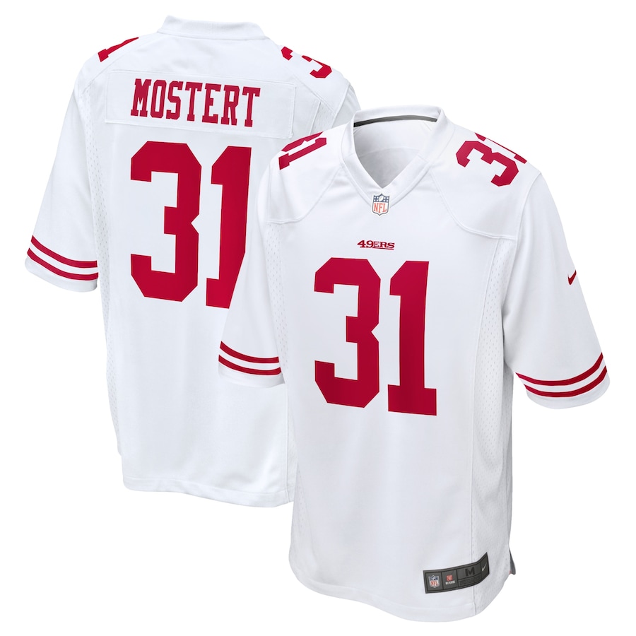 Youth - San Francisco 49ers Nike Game Road Raheem Mostert Jersey Youth - San Francisco 49ers Nike Game Road Raheem Mostert Jersey