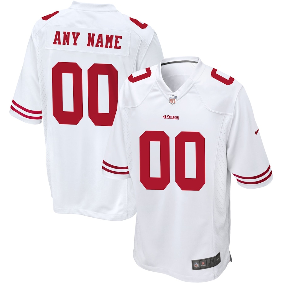 Men's - San Francisco 49ers Nike Game Road White - Custom Jersey Men's - San Francisco 49ers Nike Game Road White - Custom Jersey