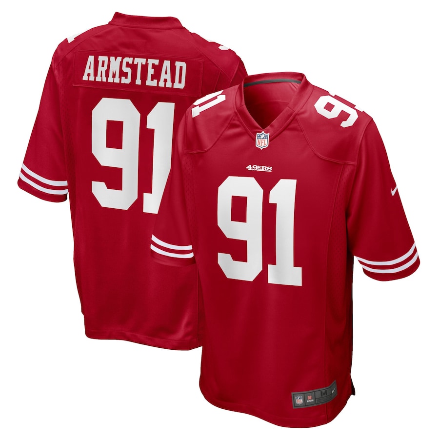 Youth - San Francisco 49ers Nike Home Game Scarlet - Arik Armstead Jersey