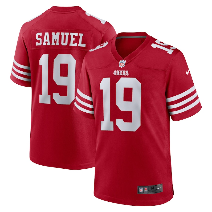 Men's - San Francisco 49ers Nike Home Game Team Colour Scarlet - Deebo Samuel Jersey