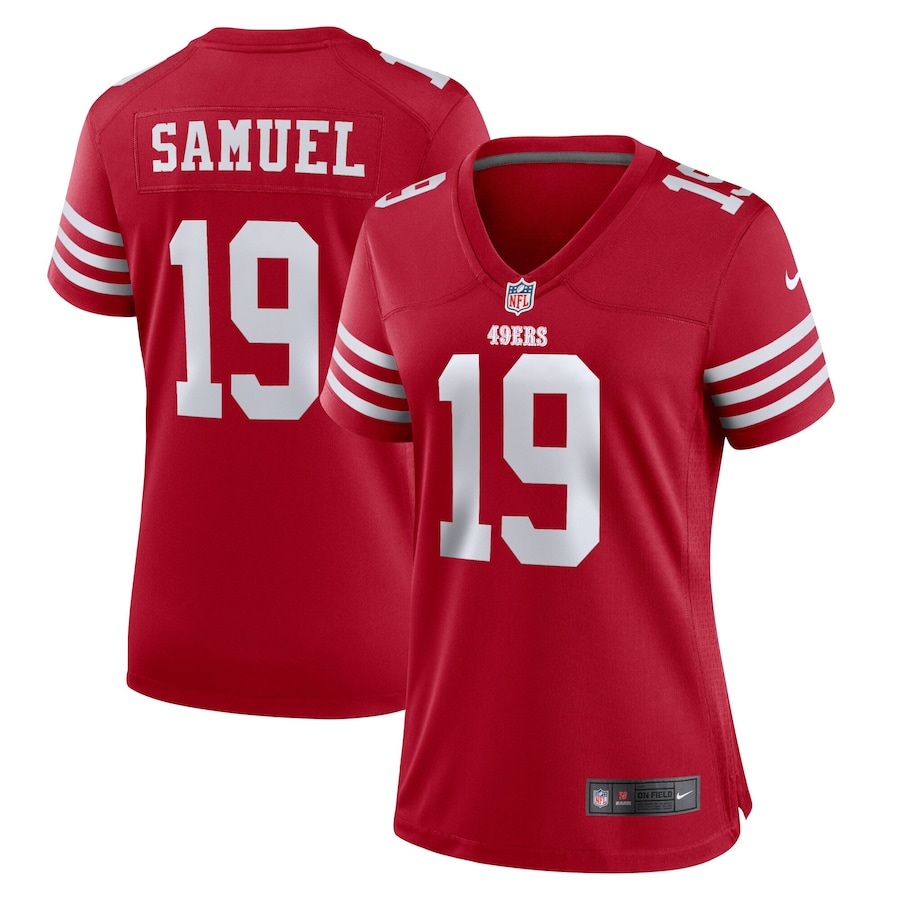 Women's - San Francisco 49ers Nike Home Game Team Colour Scarlet - Deebo Samuel Jersey