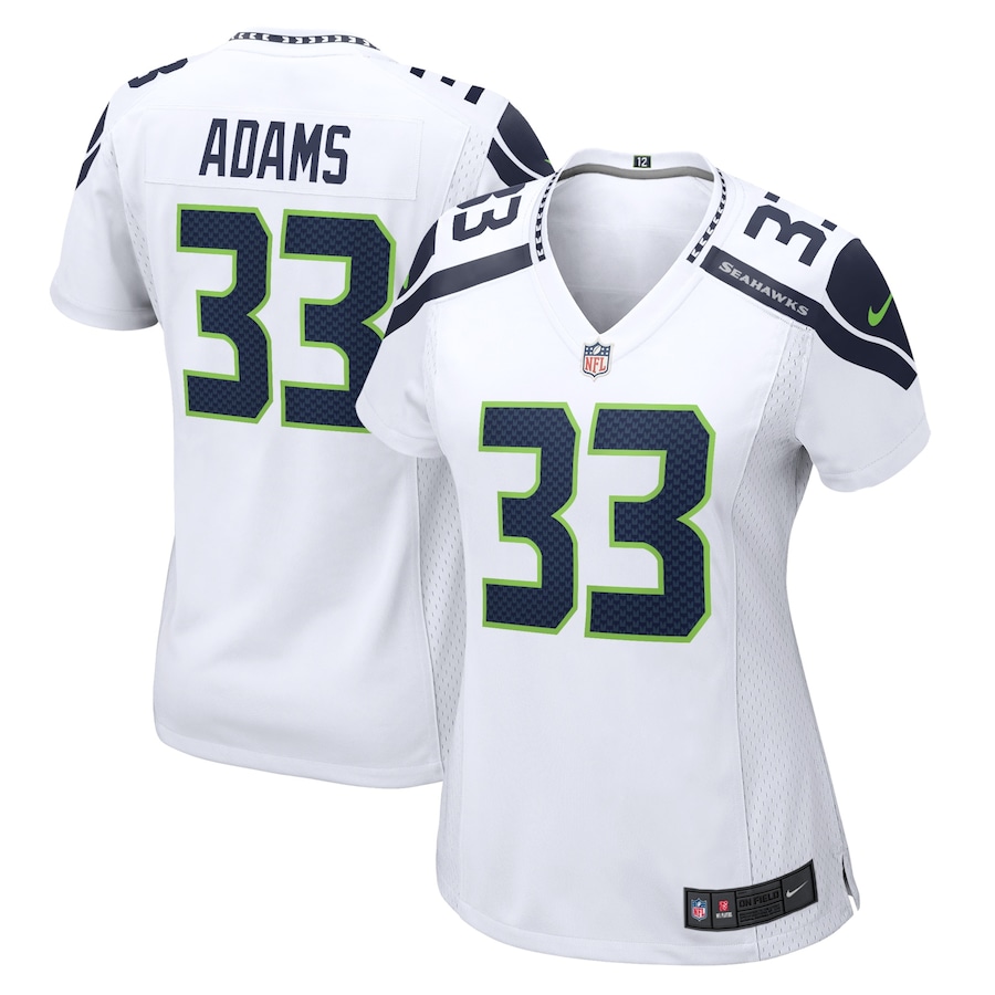 Women's - Seattle Seahawks Nike Game Road White - Jamal Adams Jersey