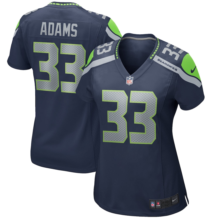 Women's - Seattle Seahawks Nike Home Game College Navy - Jamal Adams Jersey