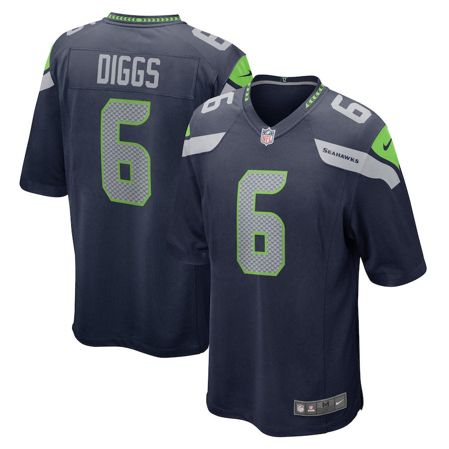 Men's - Seattle Seahawks Nike Home Game College Navy - Quandre Diggs Jersey Men's - Seattle Seahawks Nike Home Game College Navy - Quandre Diggs Jersey